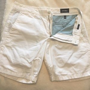 Bonobos Stretch Washed Chinos 32W 7” Inseam White